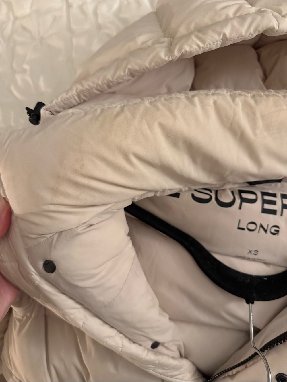 Aritzia Cream Long Super Puff - Picture 5 of 5